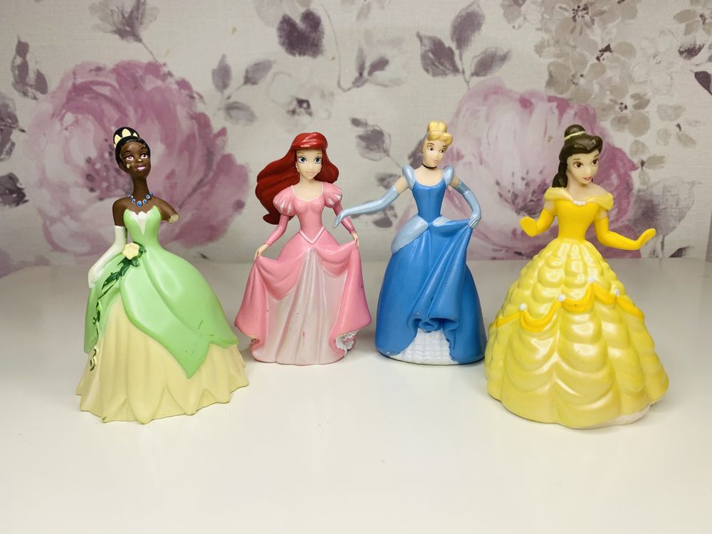 Figurki Disney Princess Ksieżniczki Bella, Ariel, Tiana