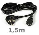 Kabel zasilający ATX 3 Pin PC Konsola TV UPS 1,5m * Solidny przewód