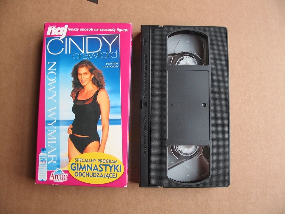 kasety VHS Cindy Crawford i 10 przykazań