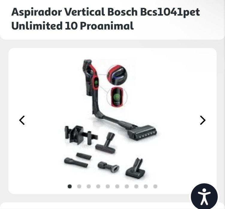 Vendo aspirador Bosch unlimited 10