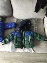 Курточки пуховые Benetton 2- 3 годика