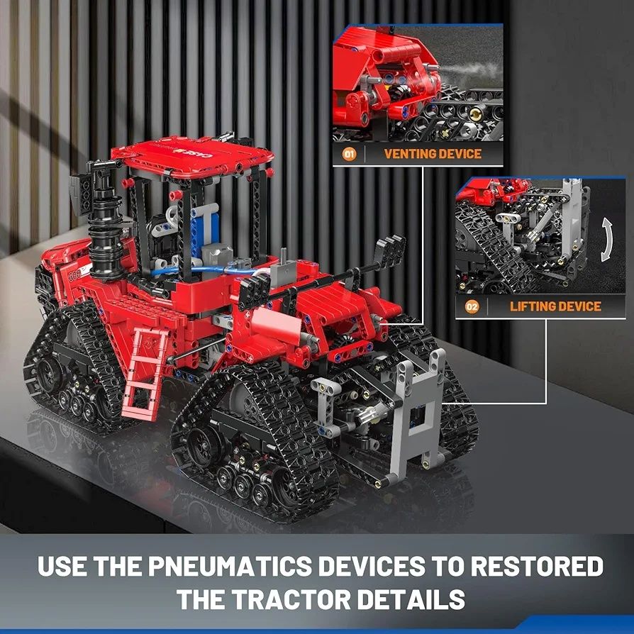 Mould King 18020 Technik Traktor RC 1698 Elementów 4 Silniki