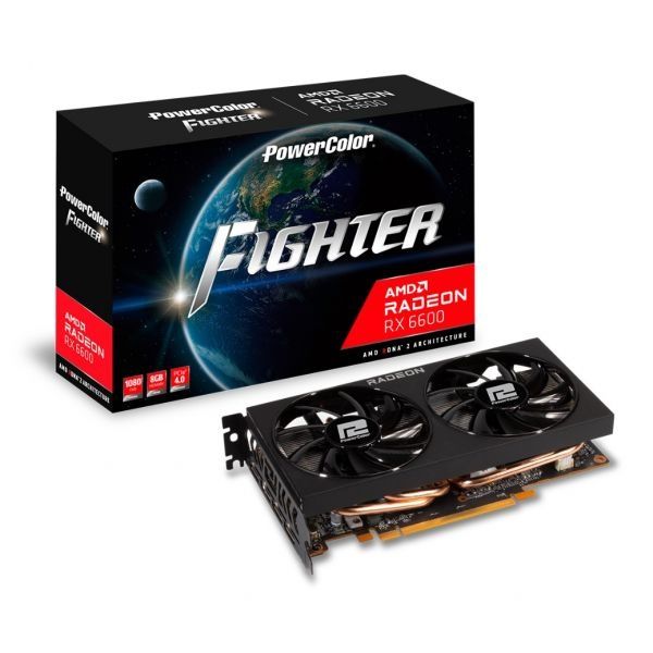 Placa Gráfica Powercolor Fighter Radeon RX 6600 8GB GDDR6