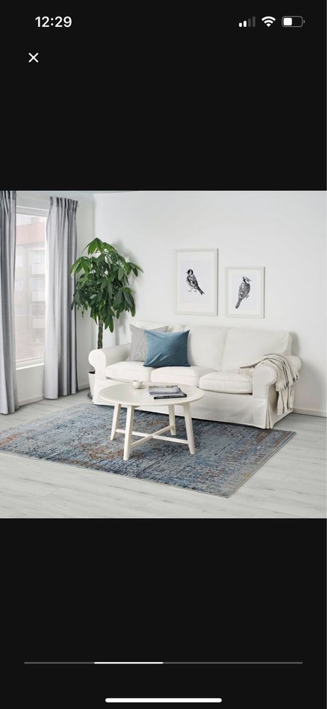 Dywan ikea niebieski wzor
