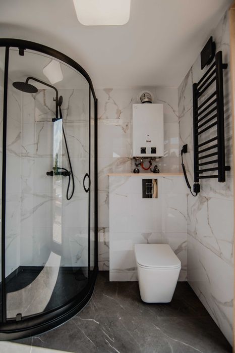 Domek mobilny całoroczny Nowoczesna Stodoła Antresola