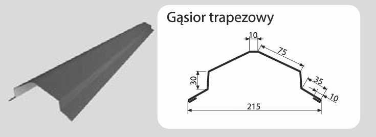 Blacha trapezowa/płaska/gąsior trapezowy RAL8019