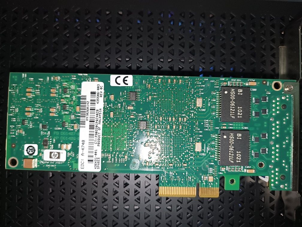 HP NC364T PCI Express Quad Port Gigabit Server Adapter (Placa de Rede)