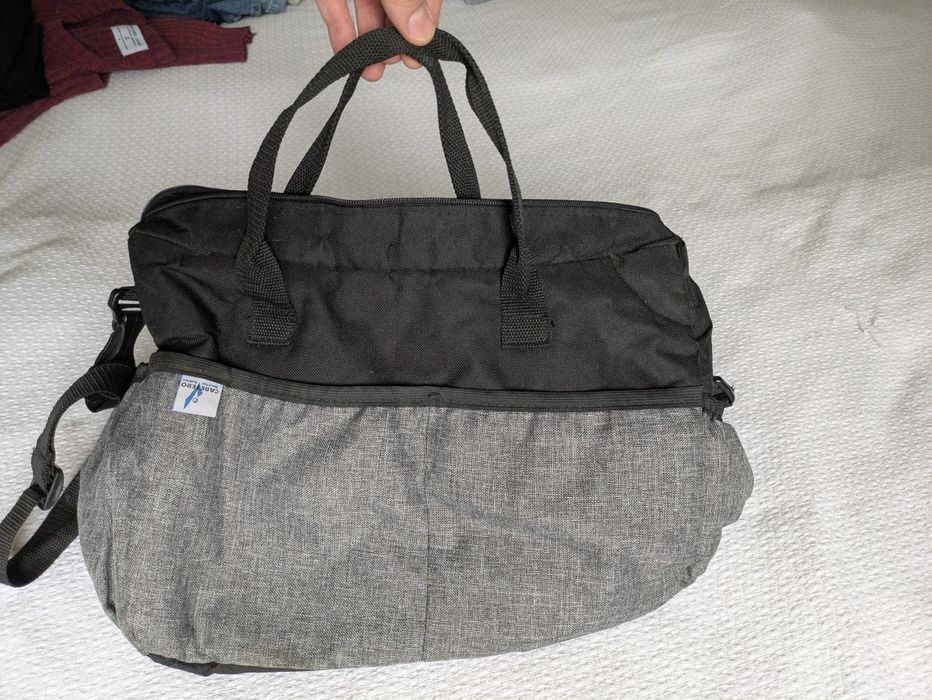 Torba do wózka szara