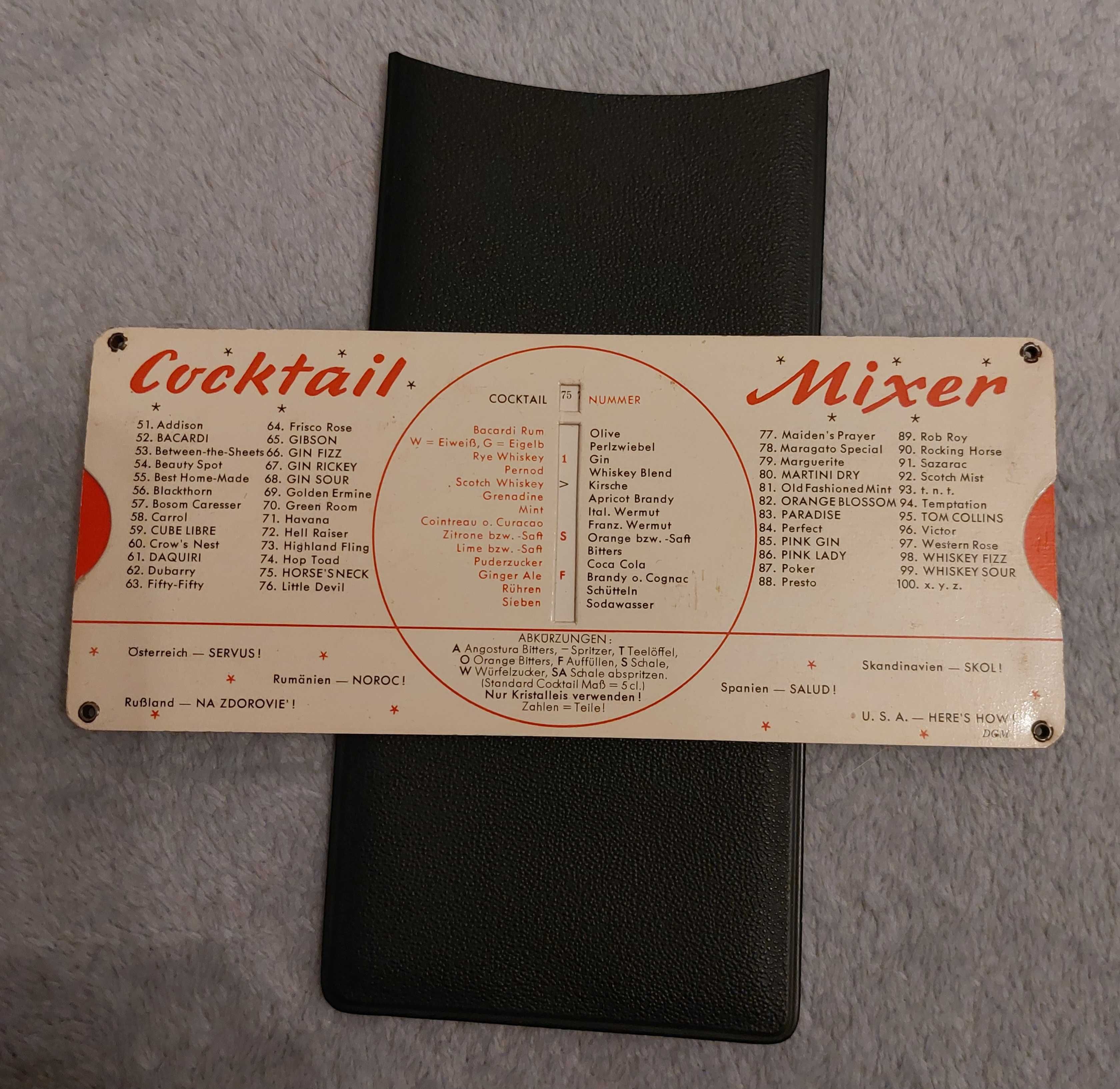 vintage Cocktail Mixer z lat 60. XX w. UNIKAT!