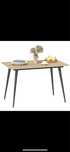 Stół rozkladany 120/160 loft  metalowe nogi