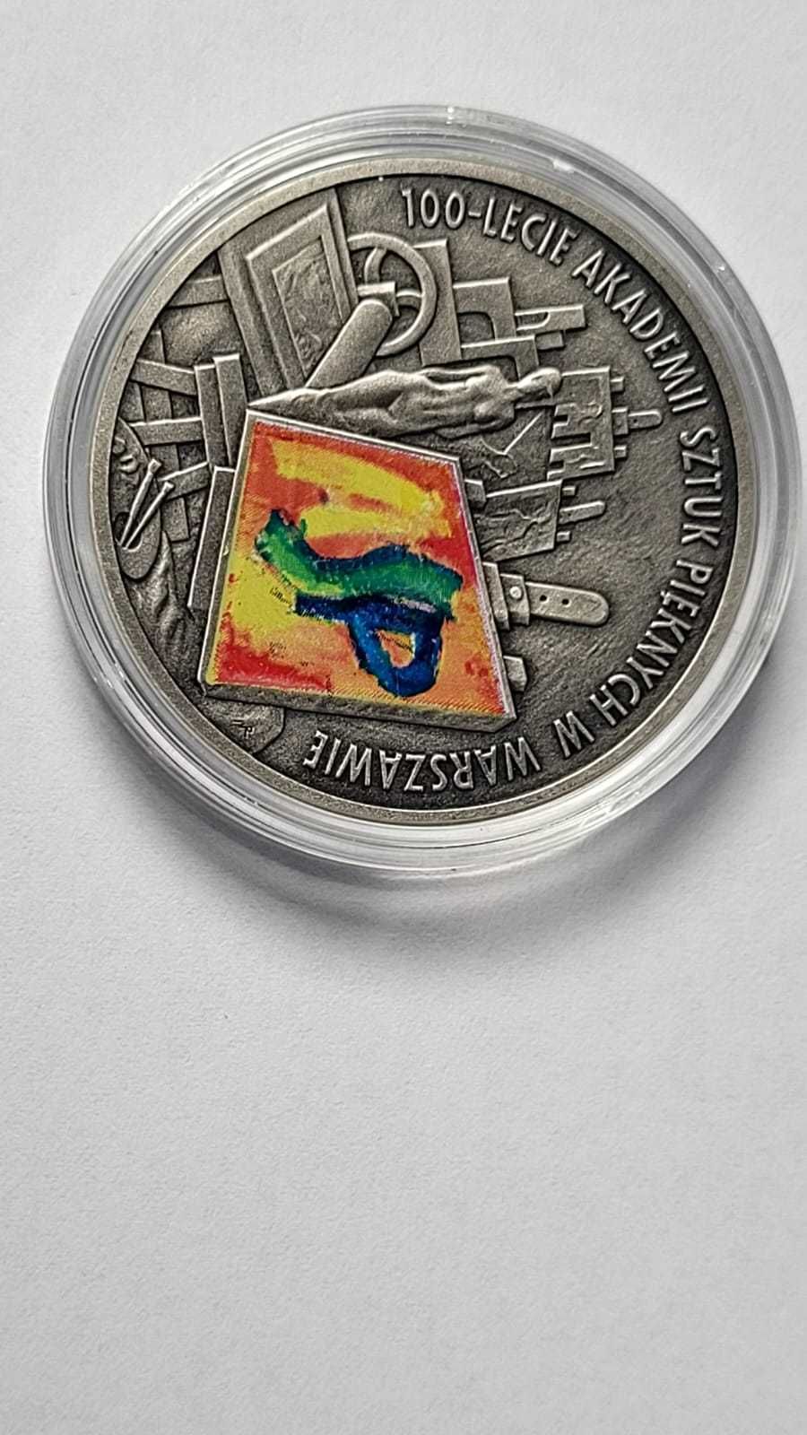 100 lecie Akademii Sztuk Pięknych w Warszawie ASP - 10 zł 2004 srebro