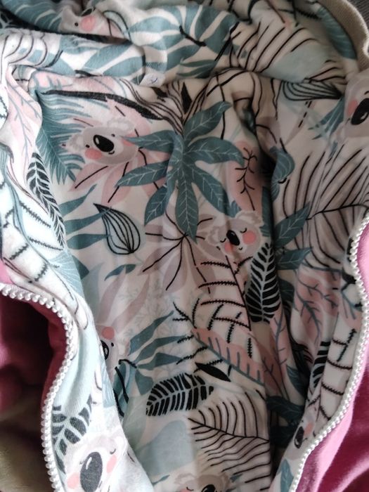 Wrzosowy KOMBINEZON ocieplany KOALA rosnący dresowy na jesień