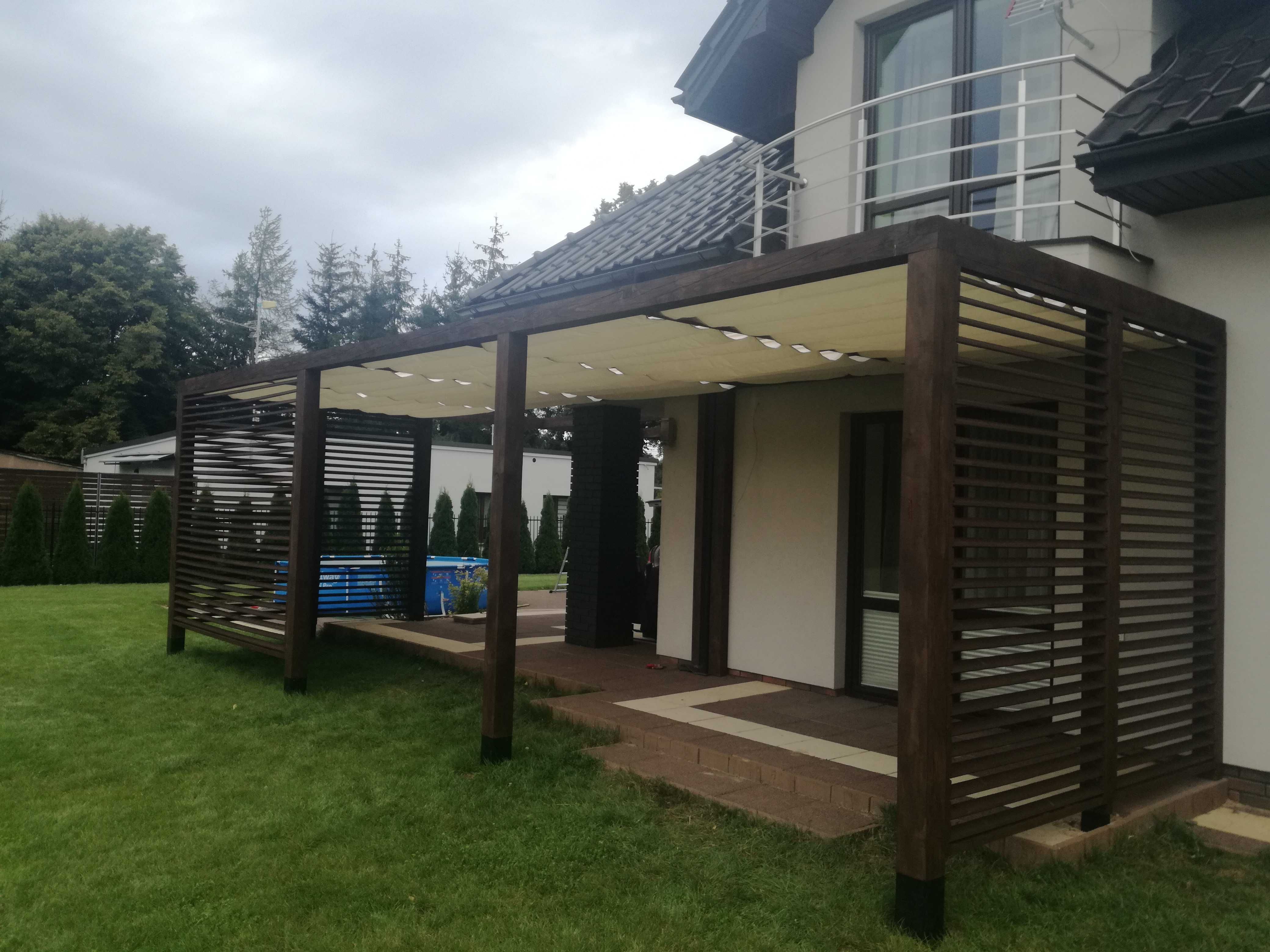 Pergola, zabudowa tarasu