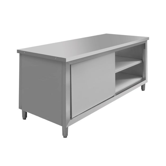 Stół gastronomiczny centralny przelotowy Mega-M 180x70x85 cm