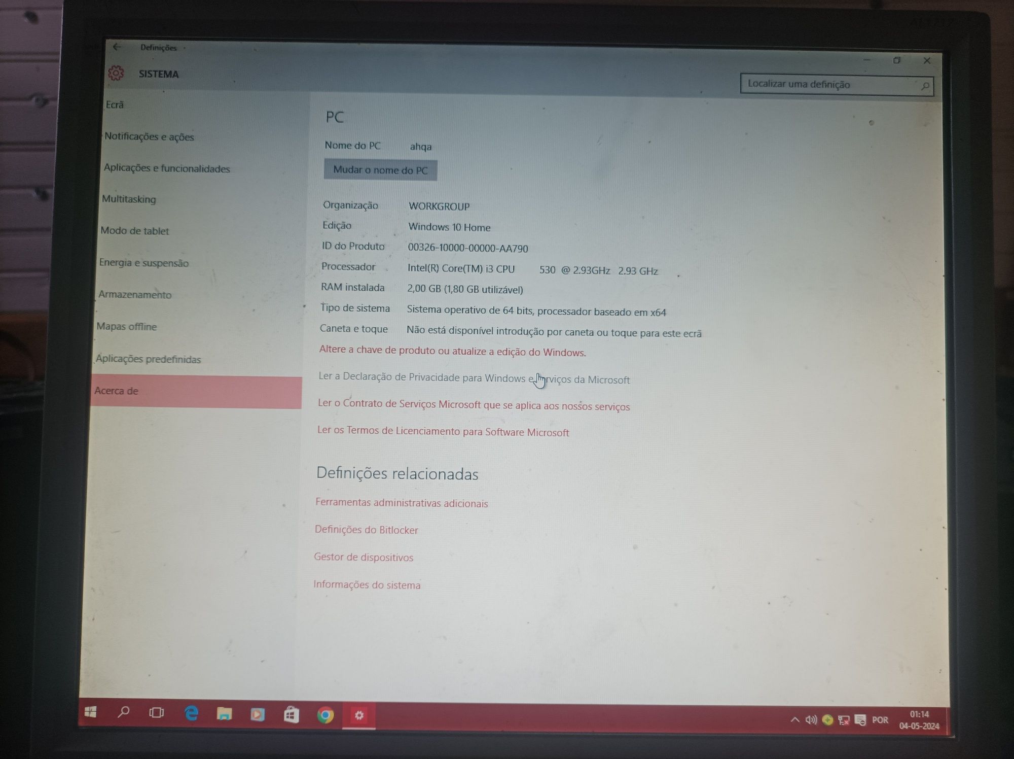 Vendo PC antigo+ acessórios