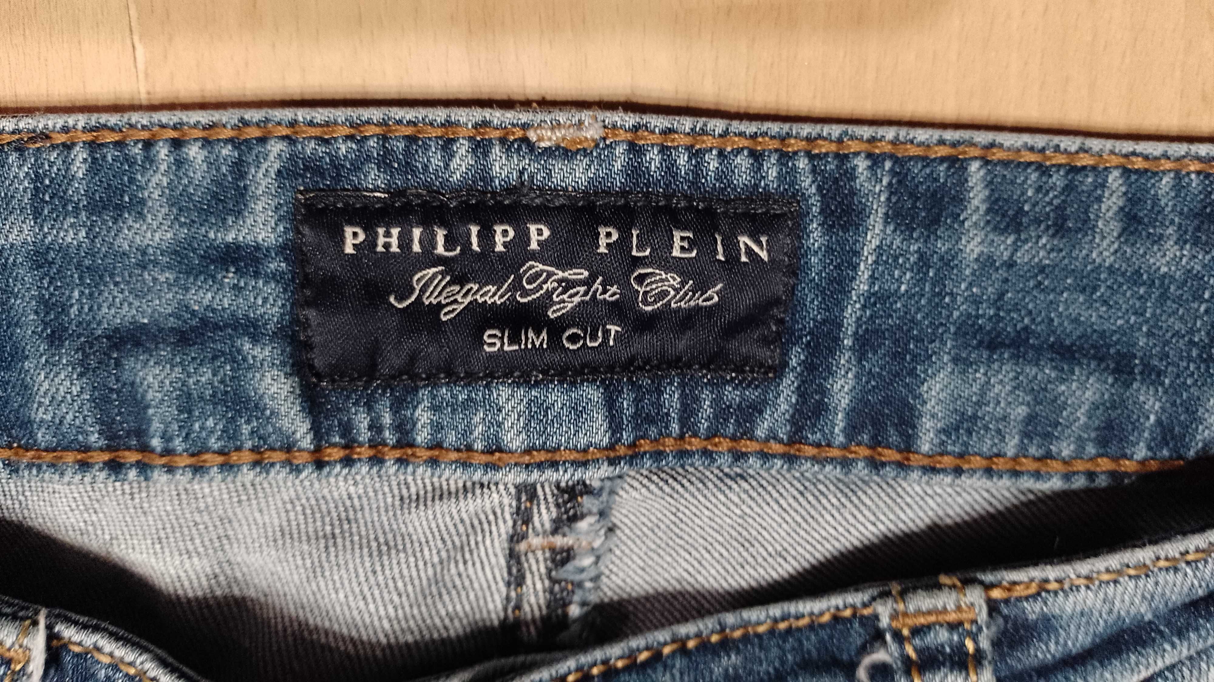 Spodnie jeansowe PHILIPP PLEIN r.S (W28L31) stan bardzo dobry