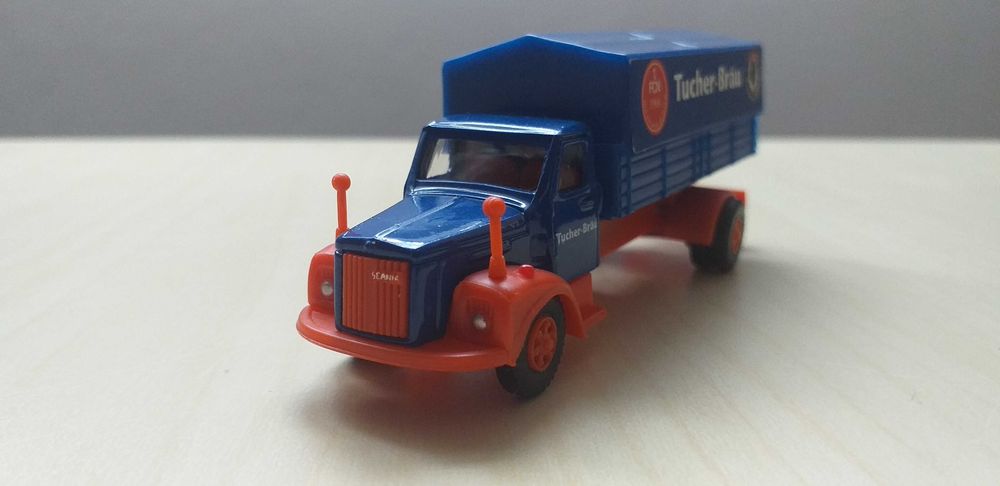 Ciężarówka Scania Vabis 1968 1:87 H0 makieta diorama kolekcja