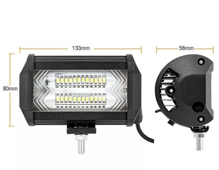 Светодиодная LED фара ближнего света, рабочего, дополнительного света