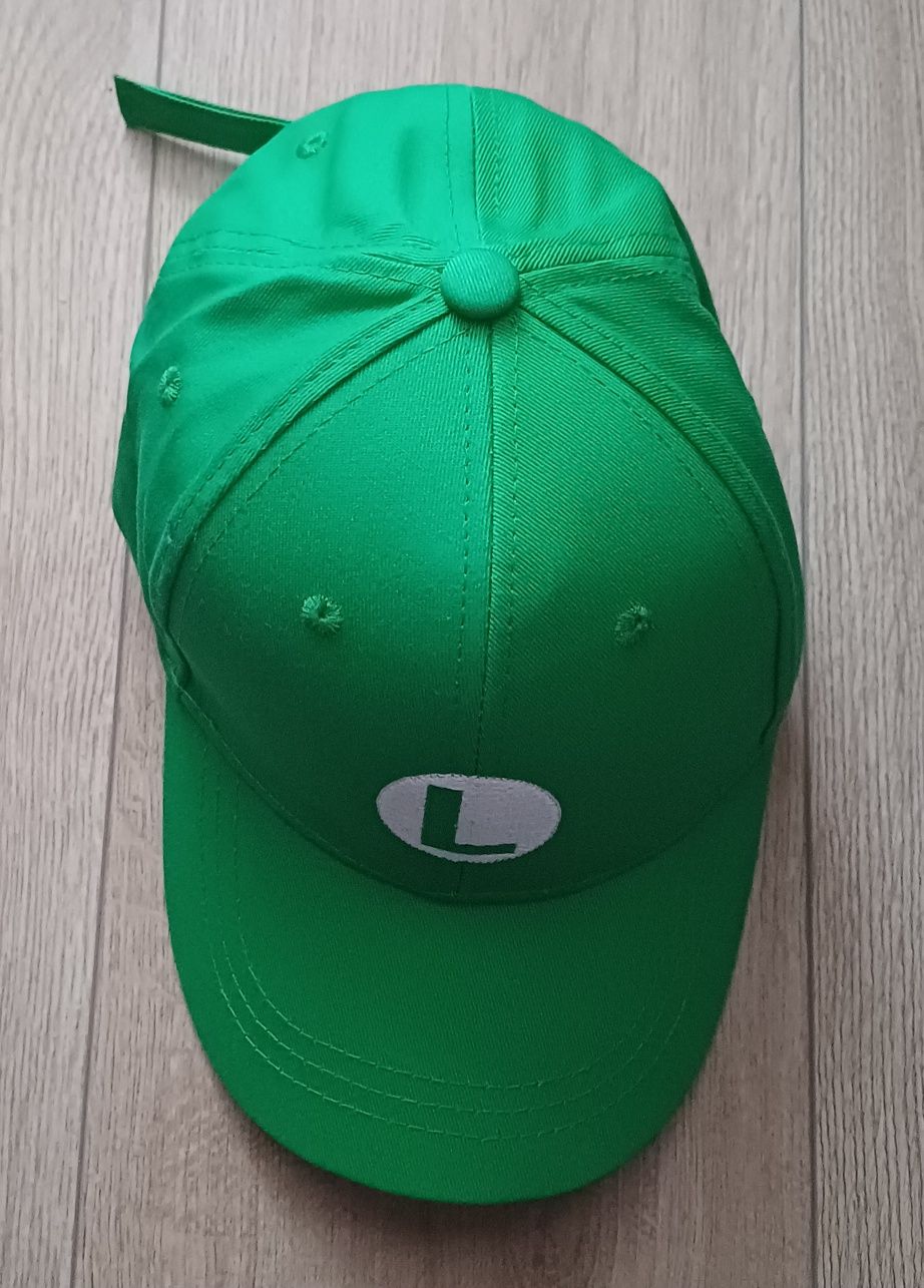 Czapka z daszkiem dżokejka. Luigi mario bros