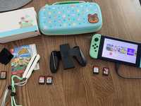 Nintendo Switch Dużo Dodatków Ring Fit Adven Animal Crossing Jak Nowe!