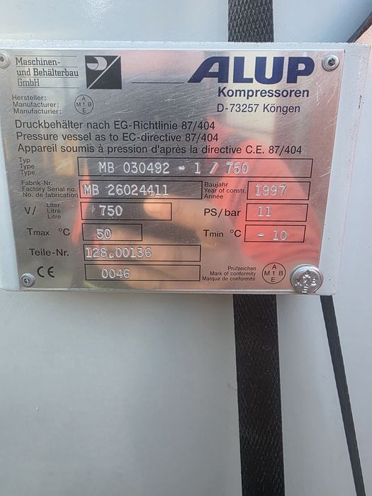 Zbiornik 1000 litrów Kompresor