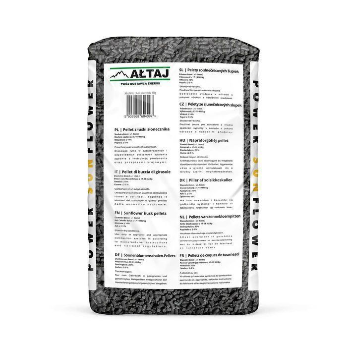 Pellet z łuski słonecznika AŁTAJ - Kędzierzyn-Koźle TRANSPORT GRATIS