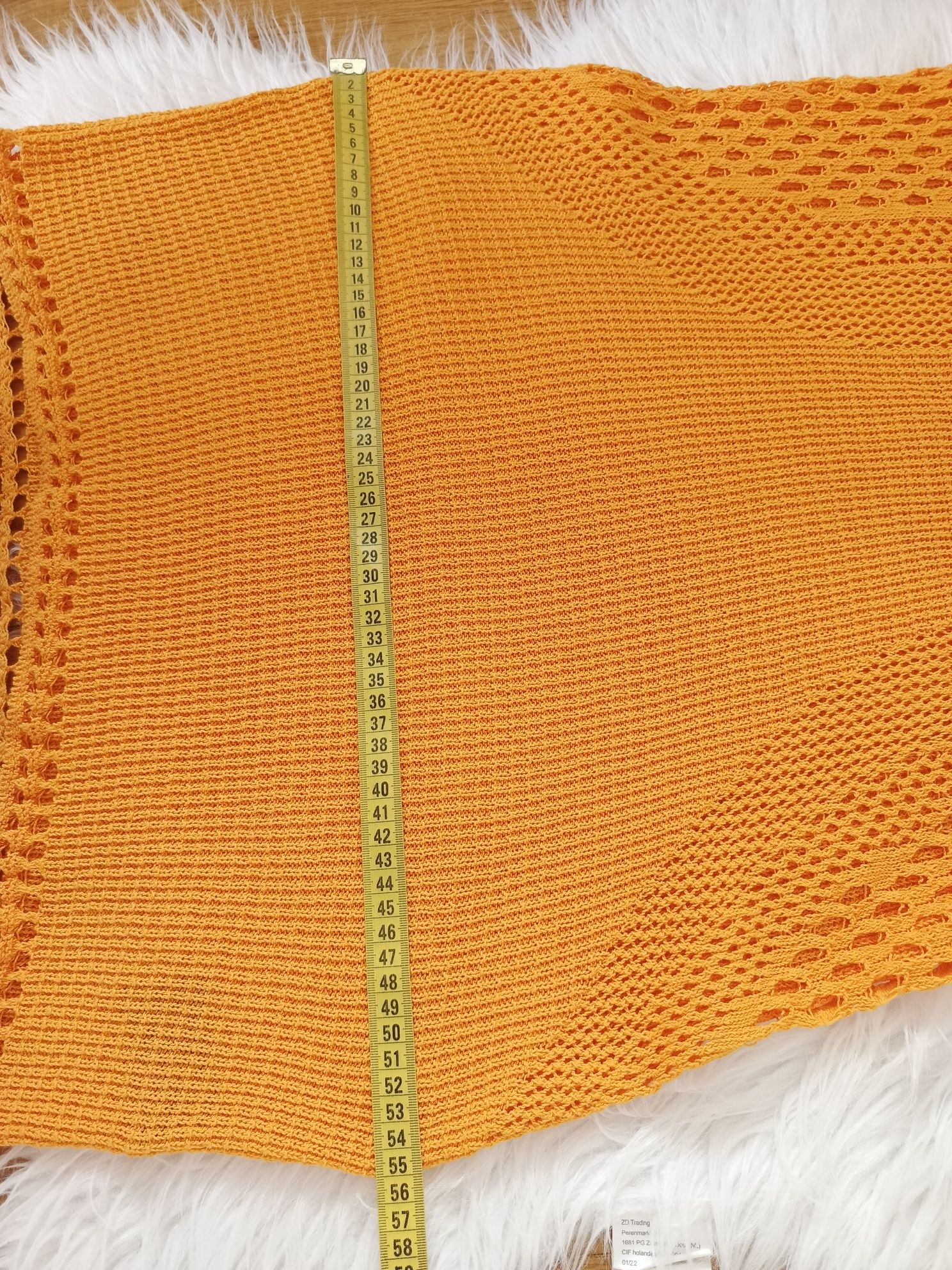 Sukienka, H&M, S, żółty, pomarańczowy, 100% bawełna, dzianinowa