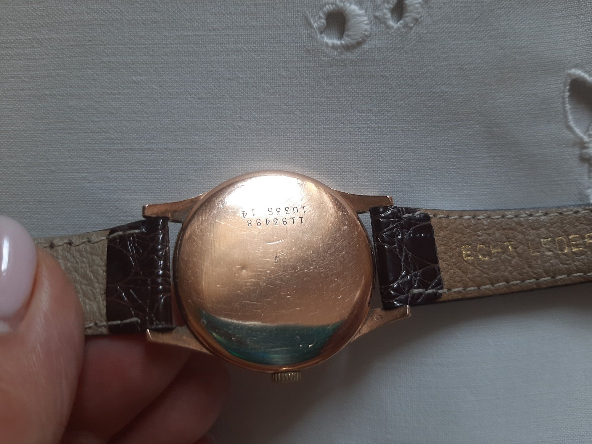 Doxa anti- magnetic złoty zegarek unisex lata sprawny, kolekcjonerski