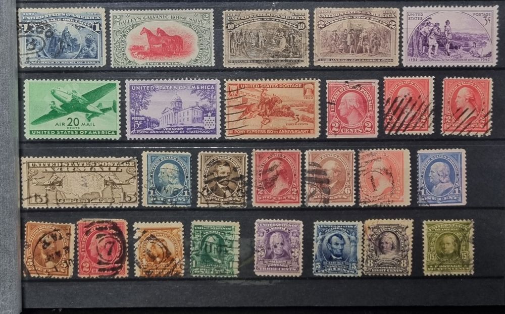 Znaczki USA zestaw 4