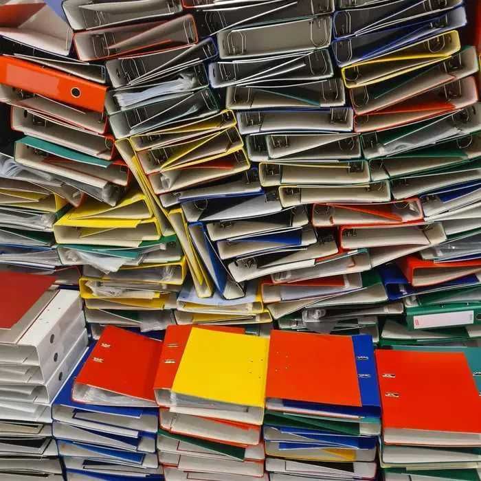 Segregator segregatory biuro dom praca zdalna kolorowe