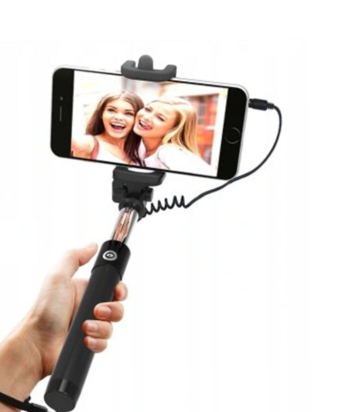 Uchwyt do selfie kijek monopod kabel 3,5mm nowy