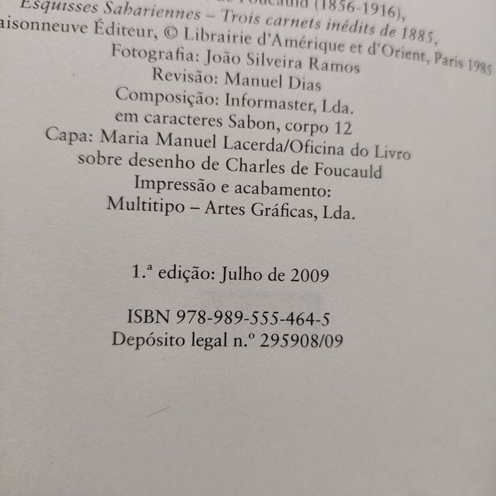 Livro 'No Teu Deserto'