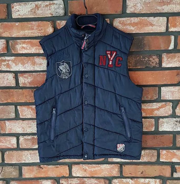 Tommy Hilfiger Denim granatowa kamizelka bezrękawnik  super stan M