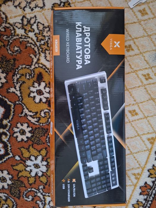 Клавіатура Vinga KBG839 black 
Клавіатура Vinga KBG839 b