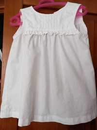 Vestido branco bebé 9/12 meses verão