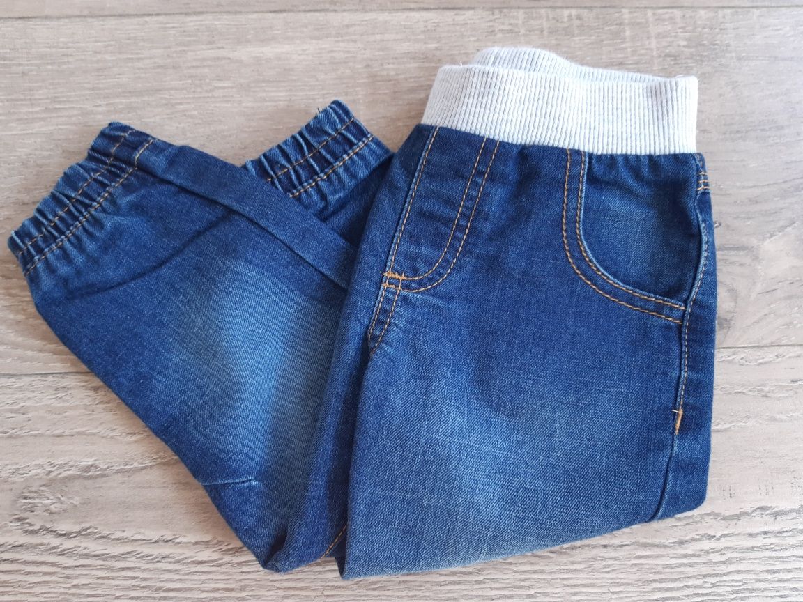 Jak nowe spodnie jeansy F&F r.86