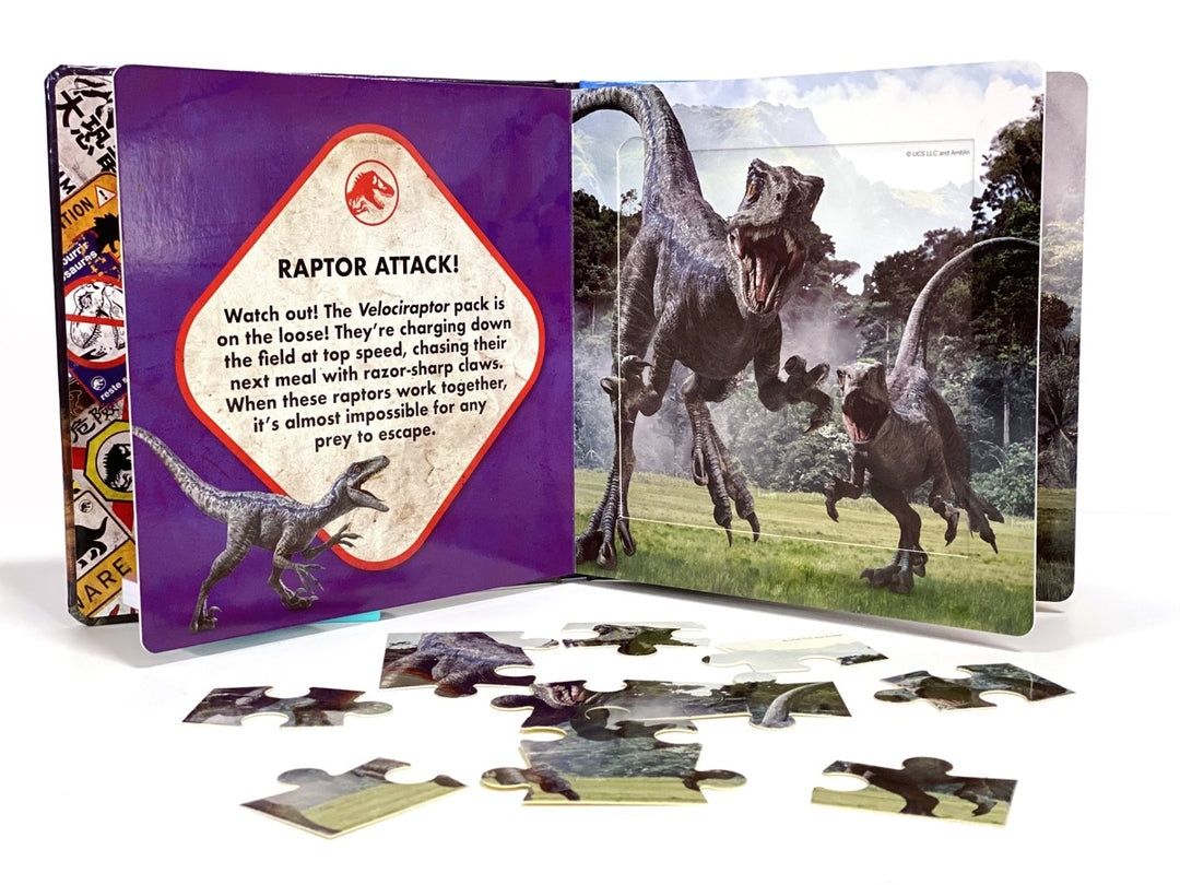 Jurassic World My First Puzzle Book książka z puzzlami po angielsku