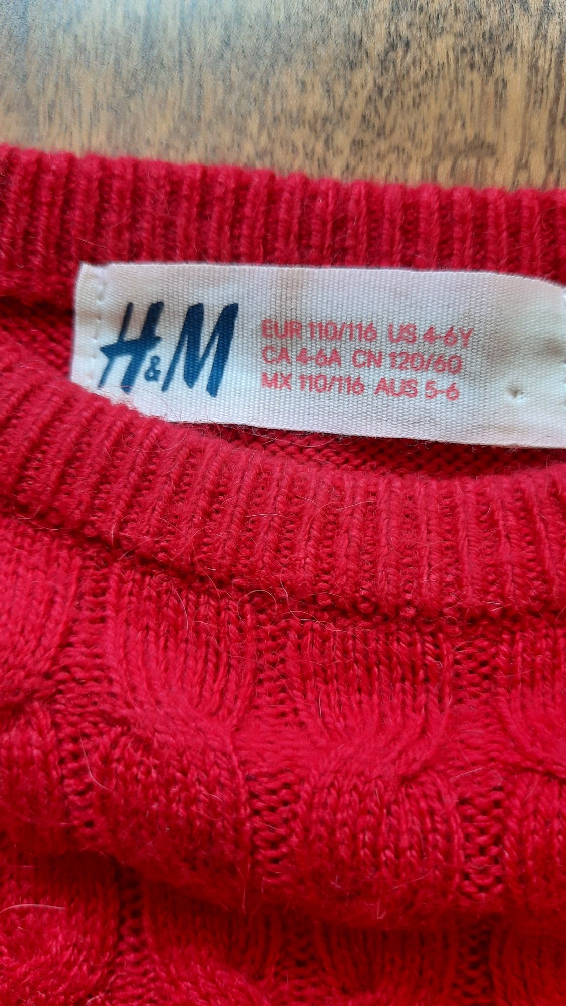 Детская одежда кофточка, свитшот H&M на девочку 5-7 лет