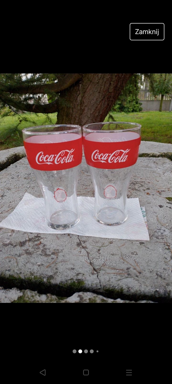 Kolekcjonerskie szklanki coca cola