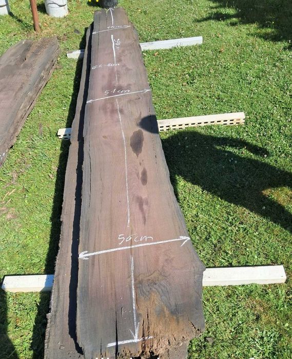 Czarny dąb – deski, blaty, brusy, foszty, plastry - unikatowe drewno