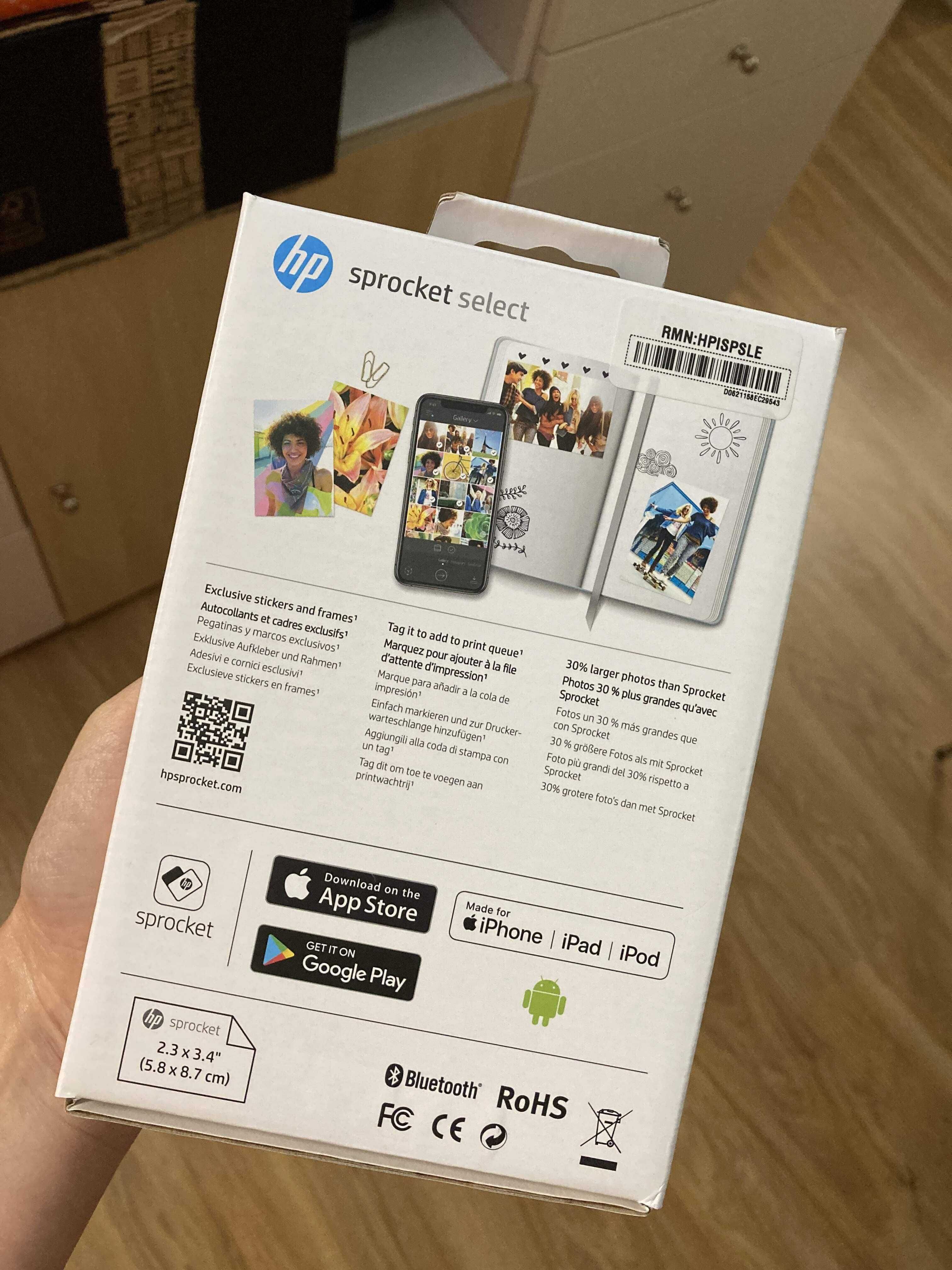 HP Sprocket Select Photo Printer (Impressora Fotográfica) NOVO