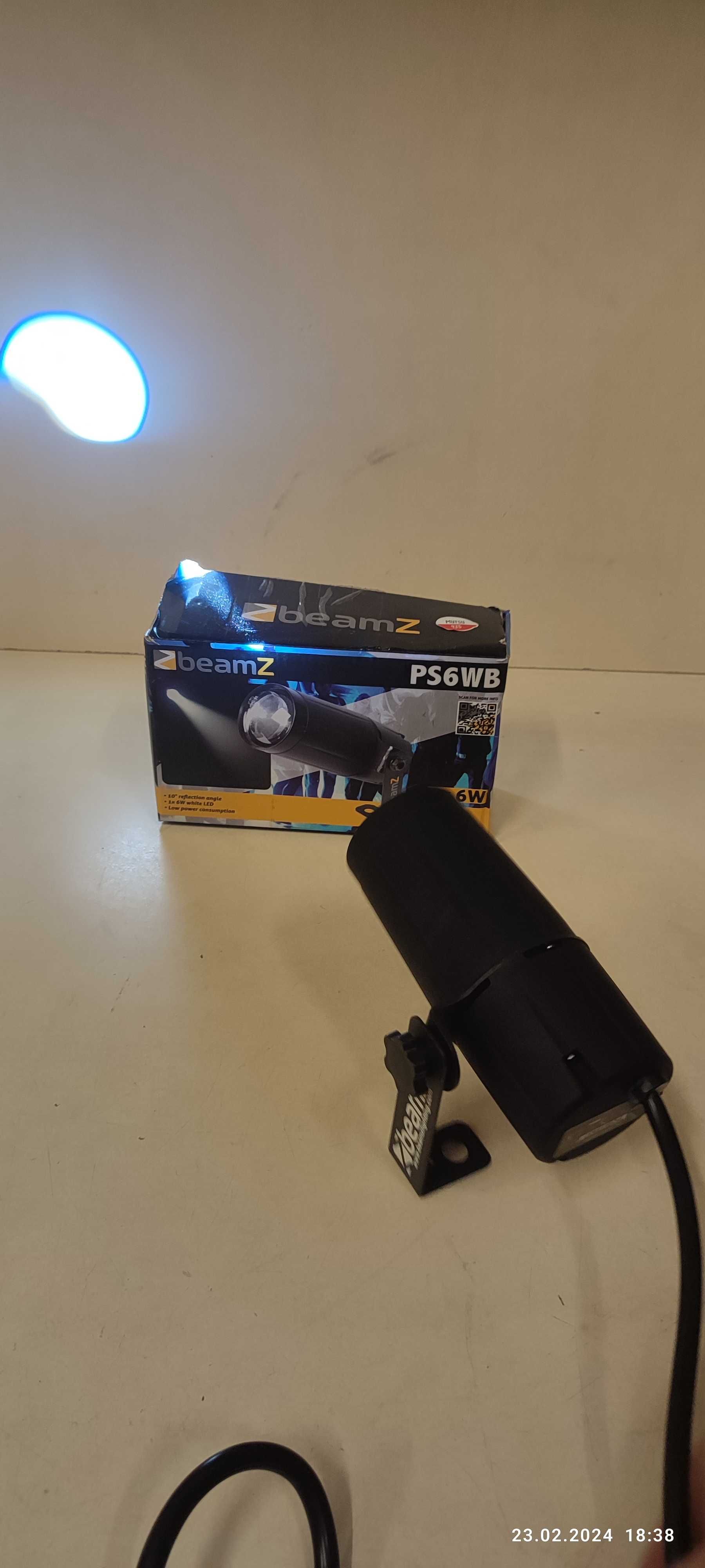 Reflektor Pinspot LED 6W PS6WB BeamZ