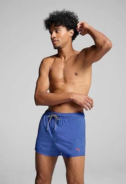 Szorty Kąpielowe PUMA Swim S Męskie Plażowe Z Kieszeniami Niebieskie