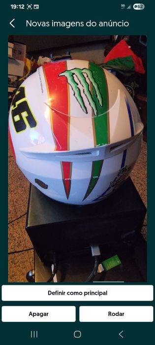 Capacete origgine valentino rossi  46.tamanho xs