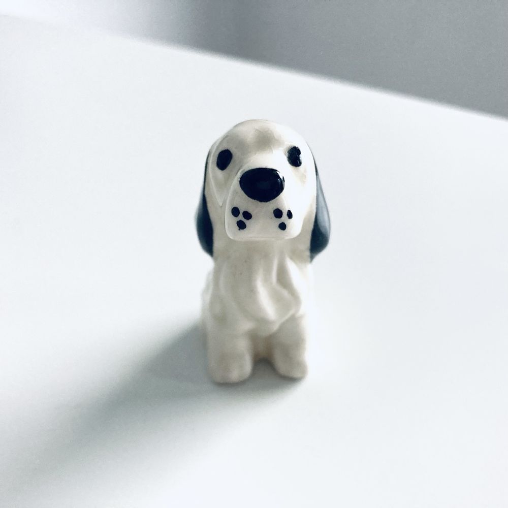 Figurka pies Spaniel porcelit