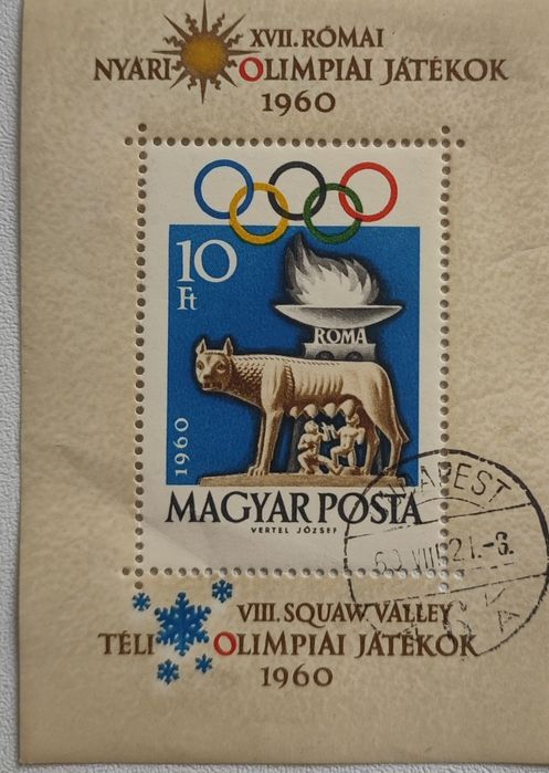 Selo comemorativo olimpicos 1960