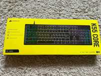 Mechaniczna klawiatura gamingowa K55 CORE RGB — czarna