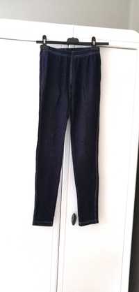 niebieskie jeansowe dzinsowe treginsy tregginsy damskie 38M 36S