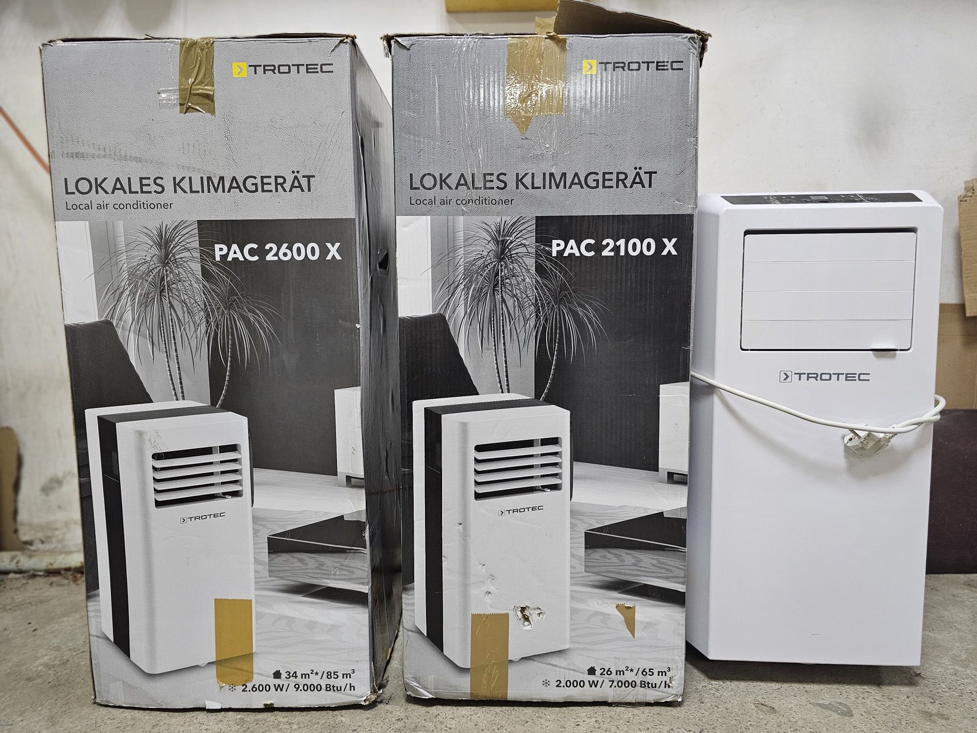 *2.6кВт*Мобільний кондиціонер/осушувач повітря Trotec PAC 2610 S