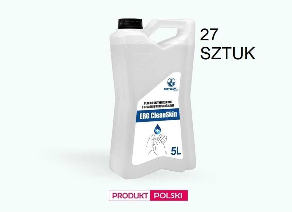 Płyn do dezynfekcji rąk o działaniu wirusobójczym ERG CleanSkin +